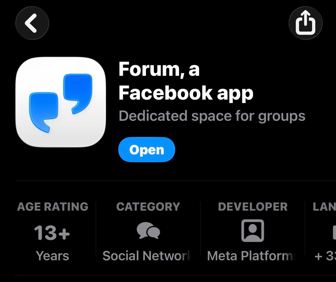 forum meta new app